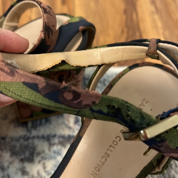 Zara fabric heels size 37/ 6.5 - Picture 2 of 4